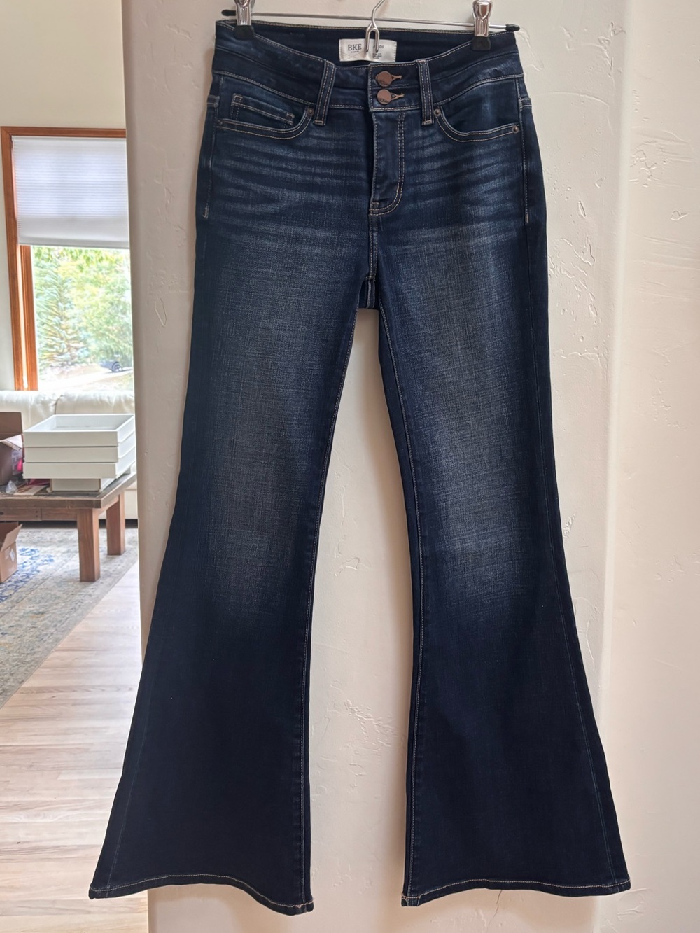 Buckle Dark Indigo Flare Jeans